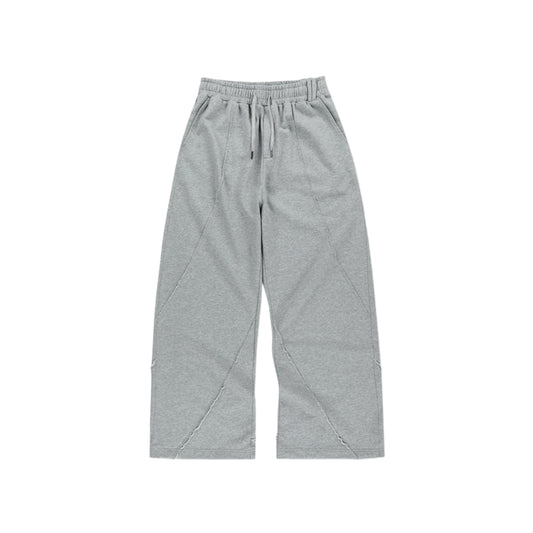 Cut Off Incision Sweat Pants GREY