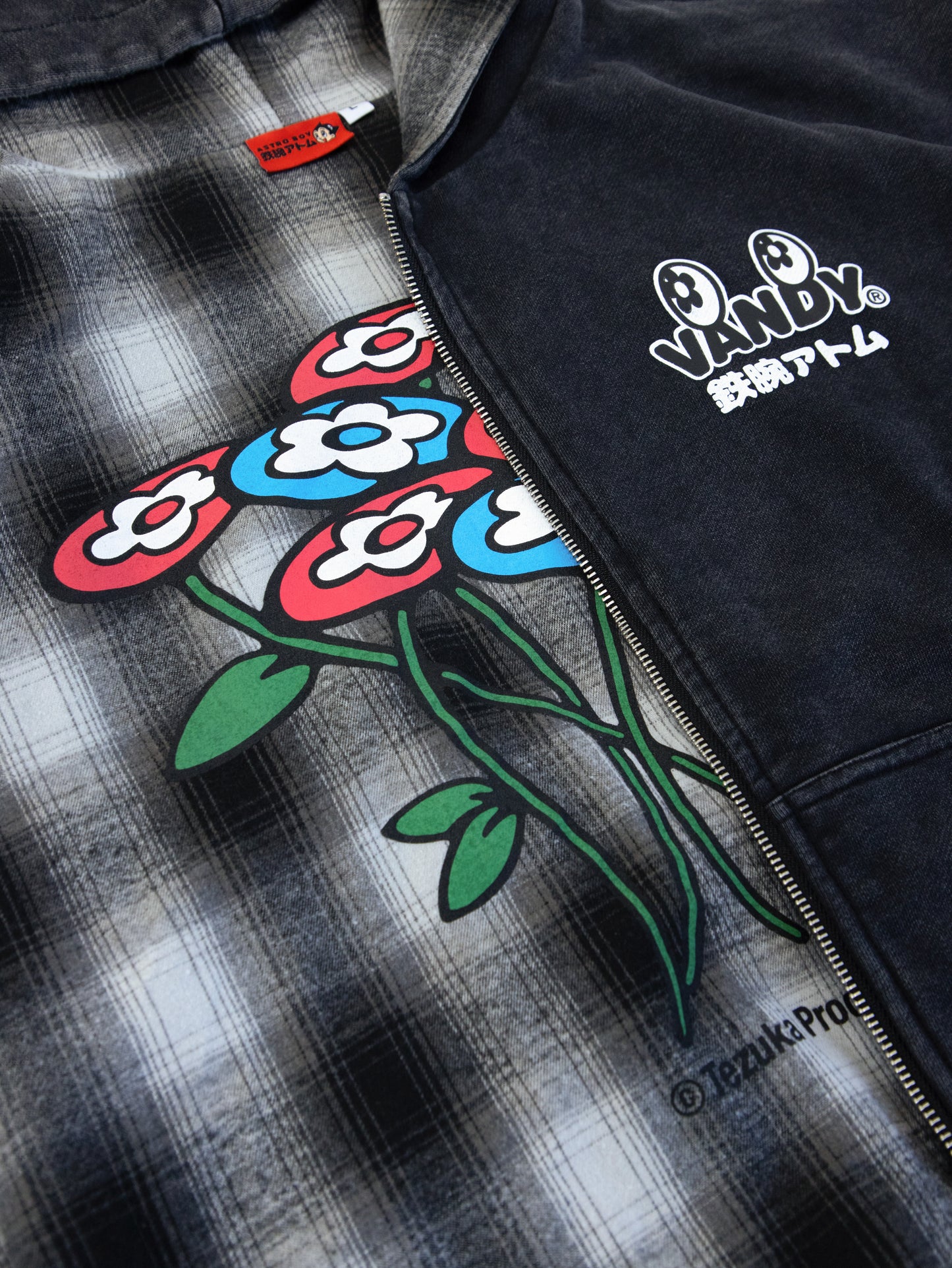 Vandy x Astro Boy Reversible Flannel Hoodie