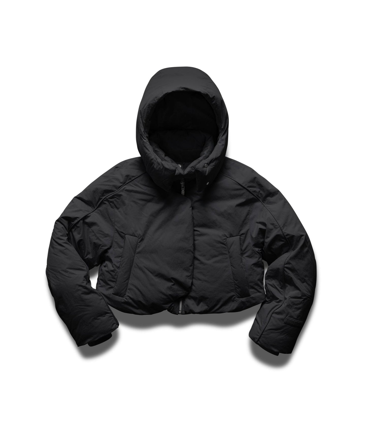 Re: Down® Crop Puffer Jacket BLACK