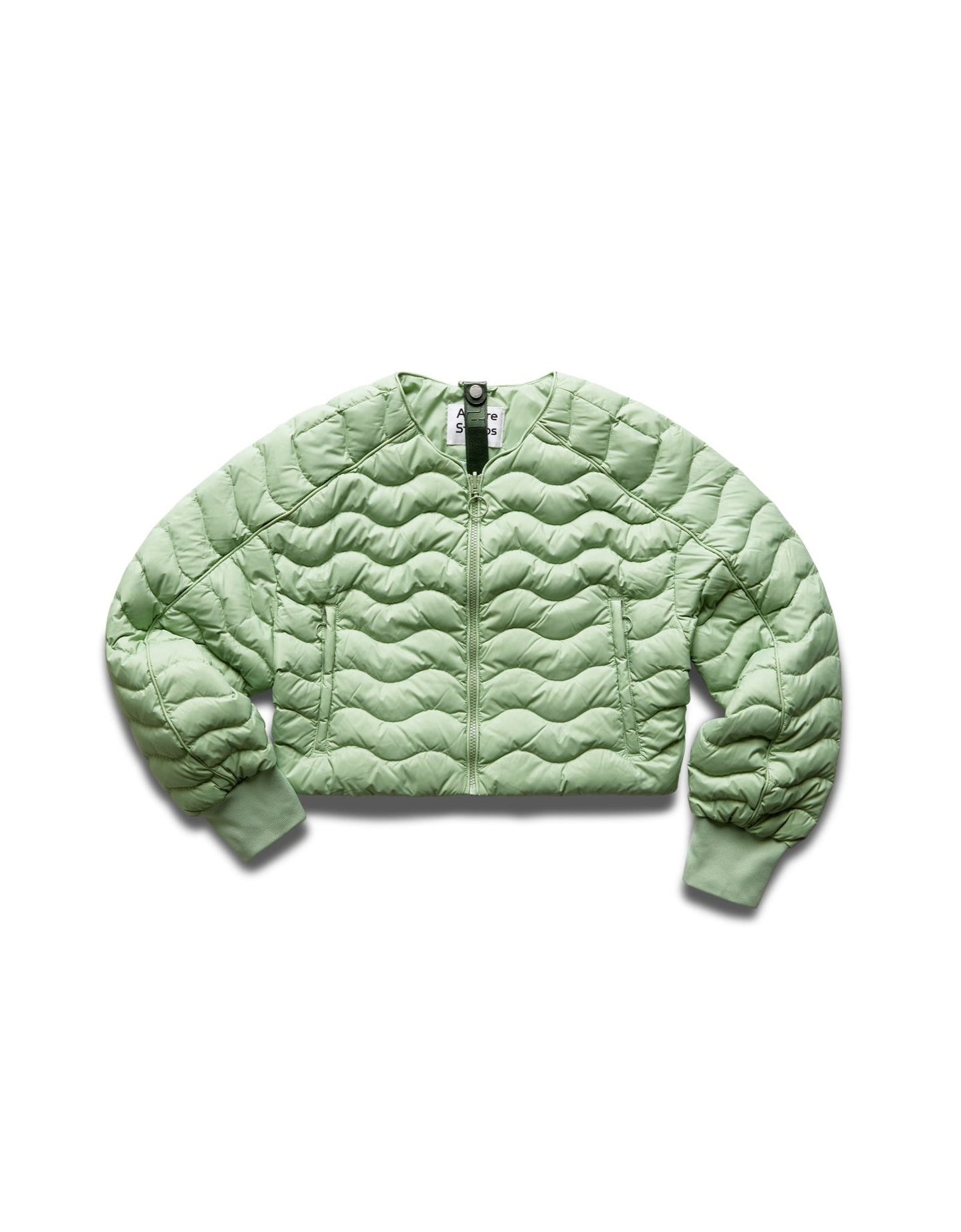 Re:Down® Light Crop Puffer Jacket SMOKED LIME