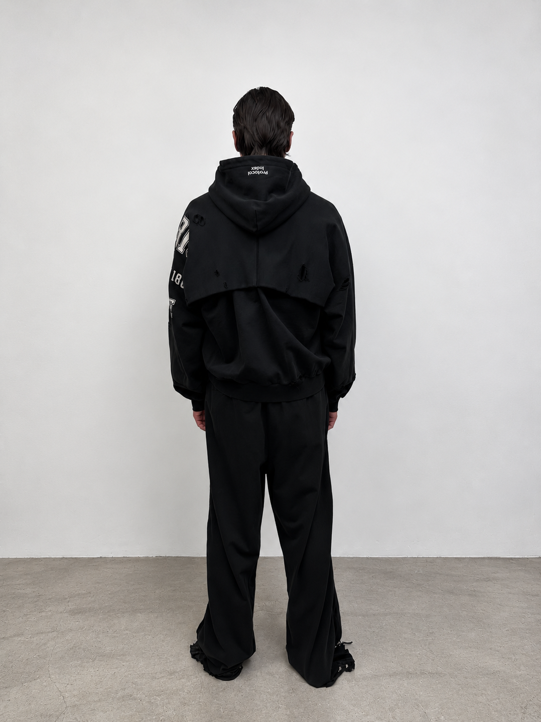 Tuxedo Jersey Sweatpants BLACK