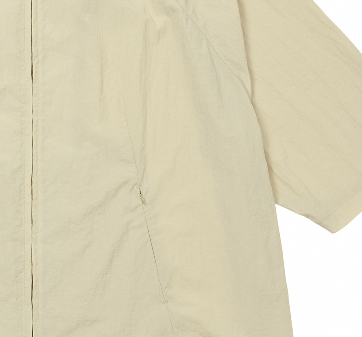 Nylon Cape Shirt BEIGE