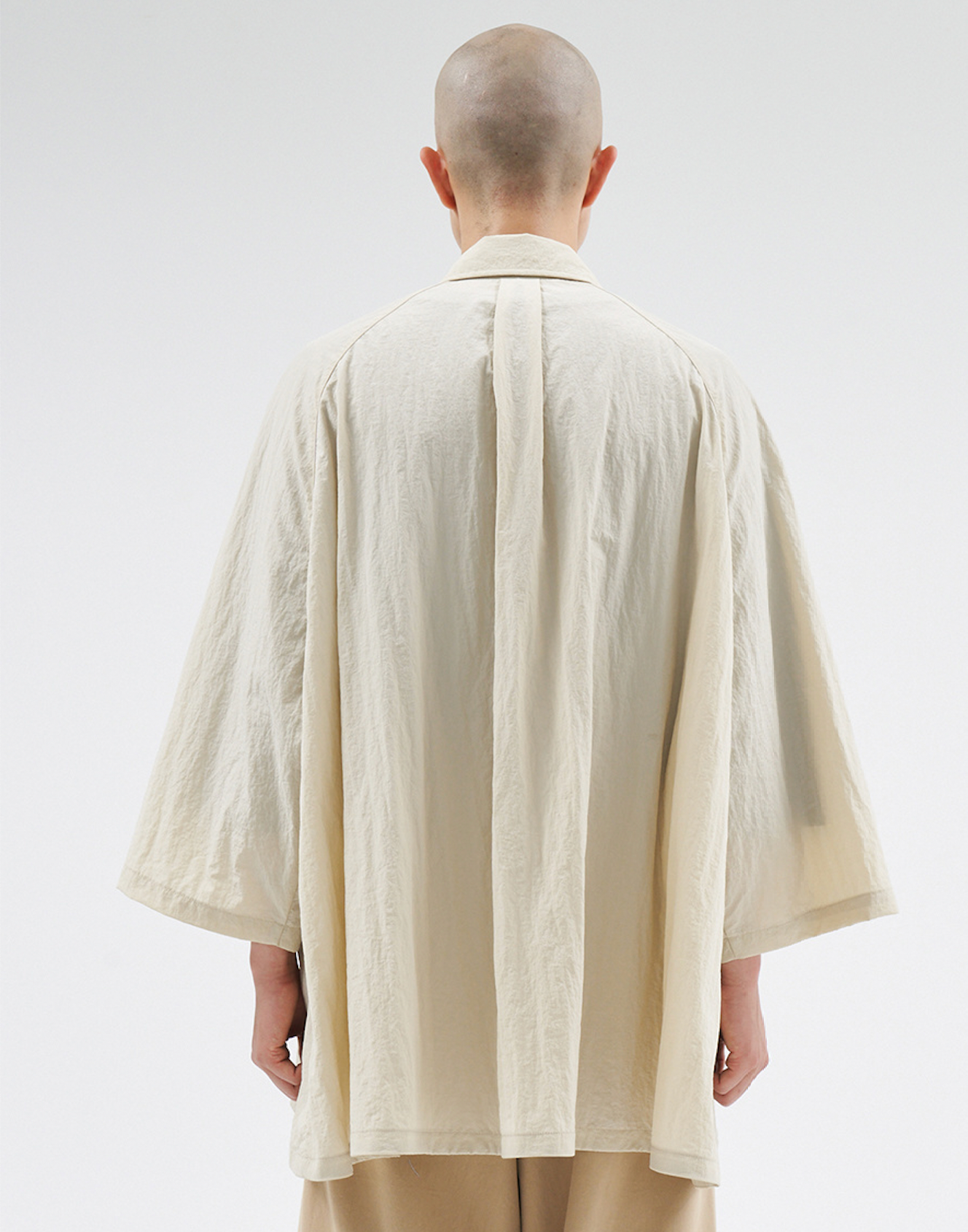 Nylon Cape Shirt BEIGE