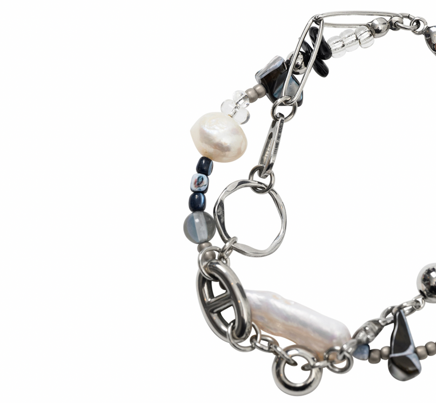 Fresh Water Pearl Layered Bracelet SILVER