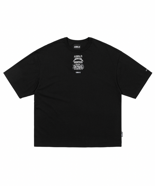 Total Logo Embroidered T-Shirt BLACK