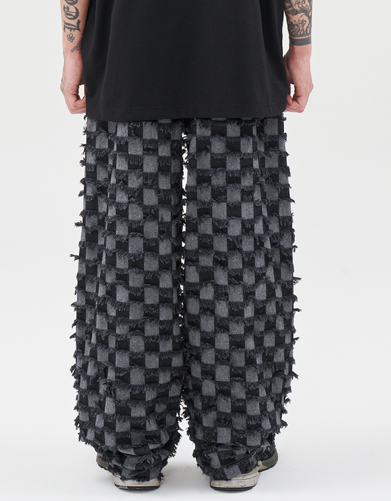 Checkerboard Jeans CHARCOAL