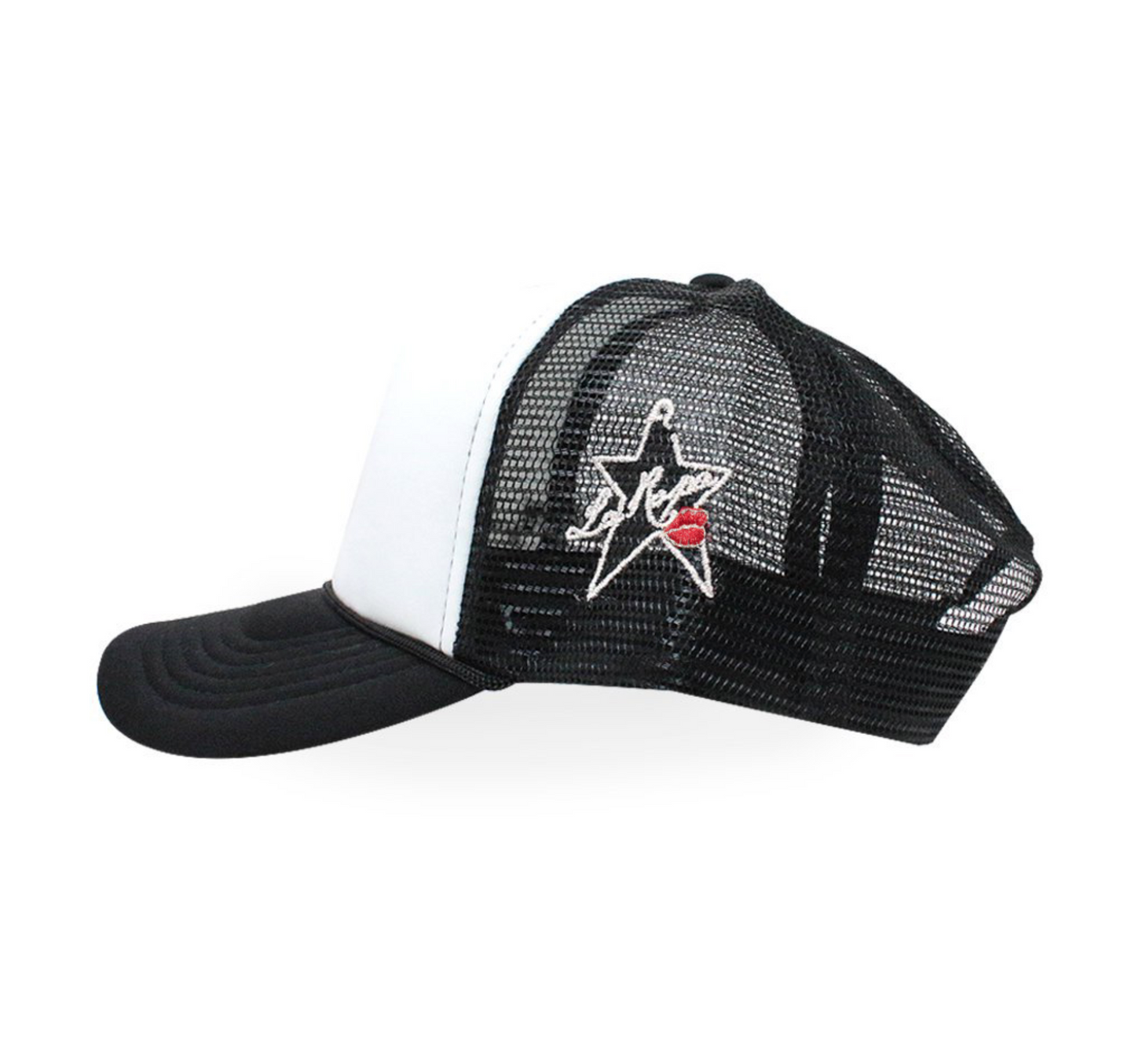 NY SIGNATURE TRUCKER HAT BLK/WHT