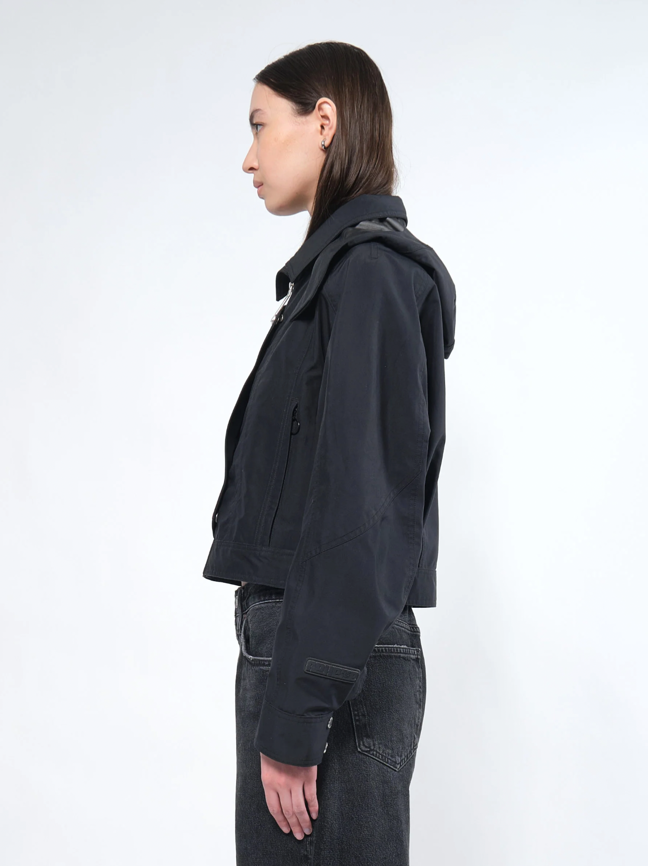 Crop rain jacket sales