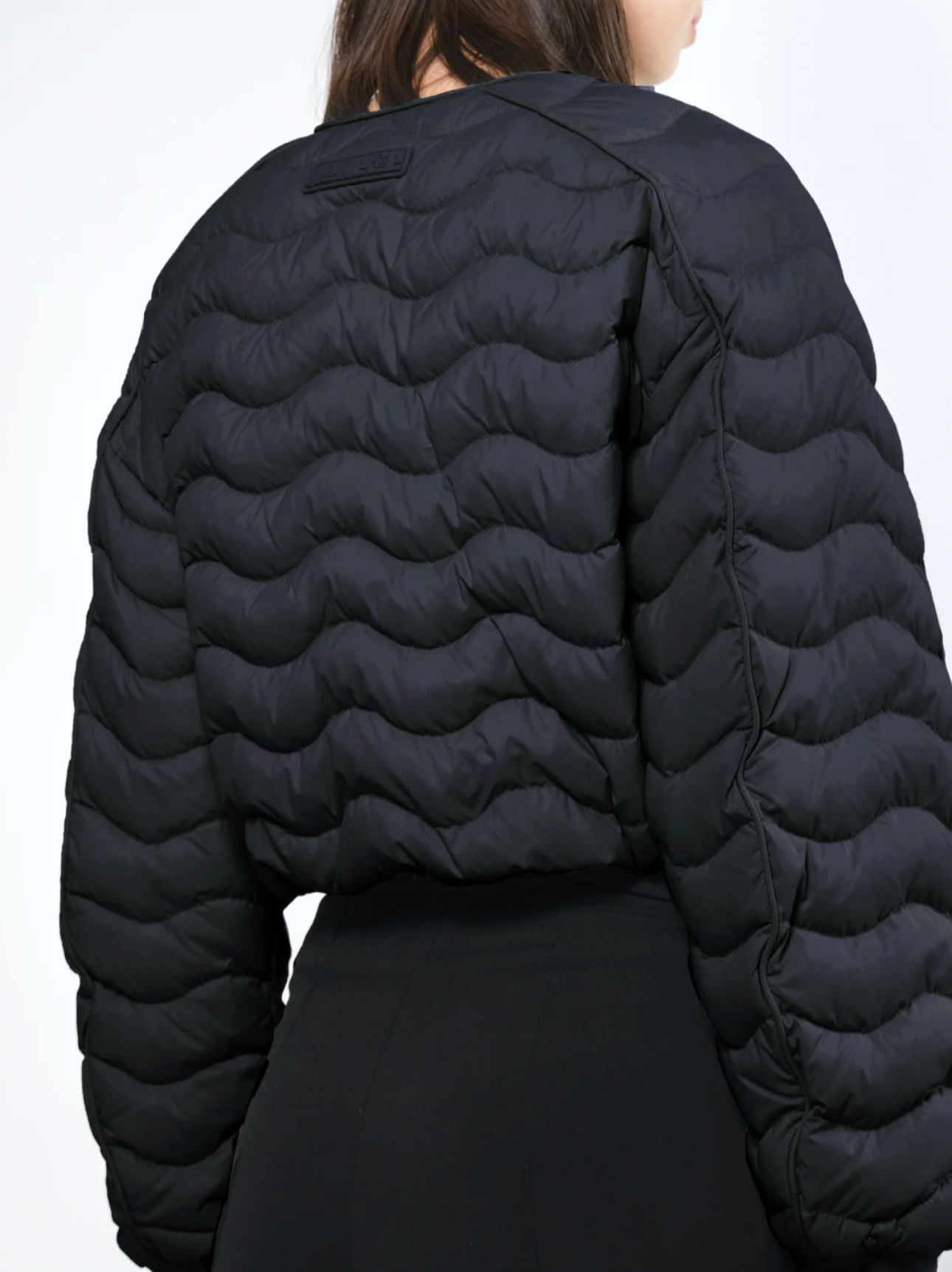 Re:Down® Light Crop Puffer Jacket BLACK