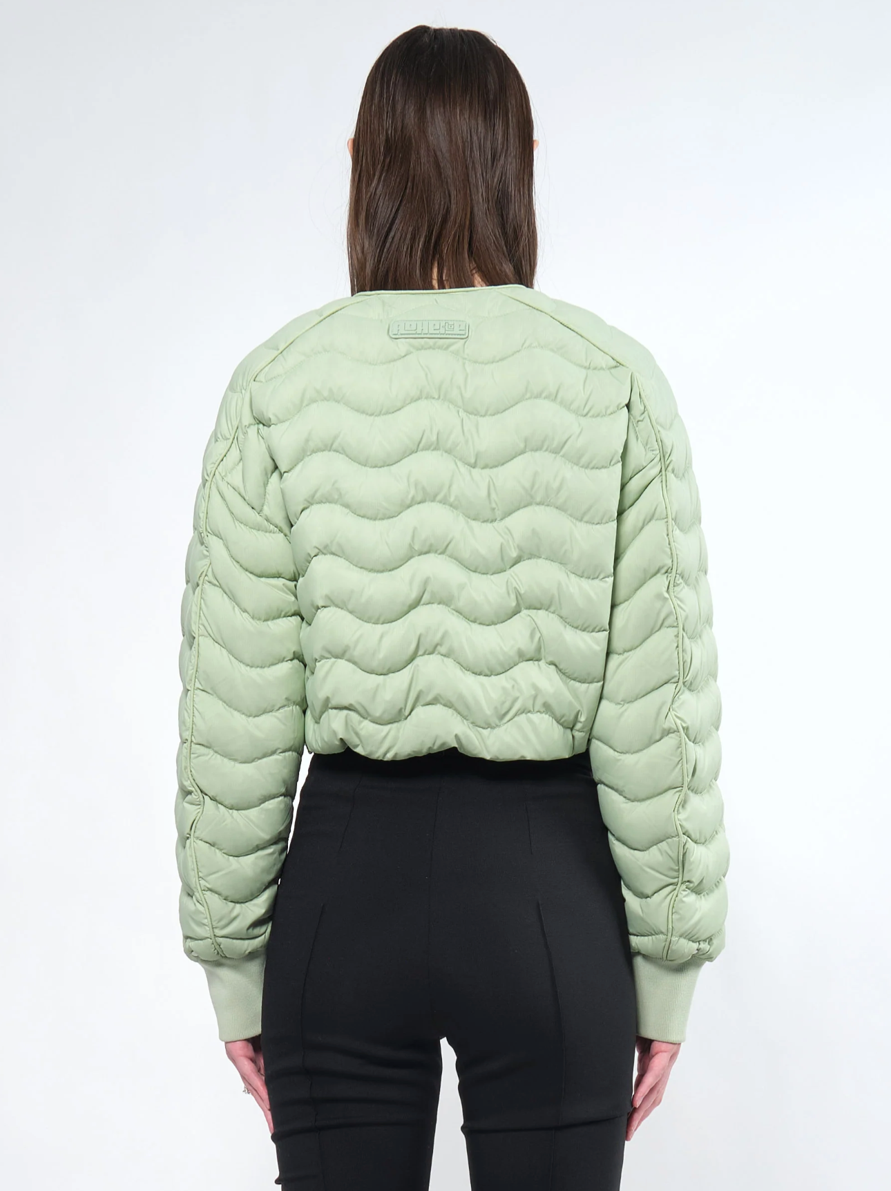 Re:Down® Light Crop Puffer Jacket SMOKED LIME