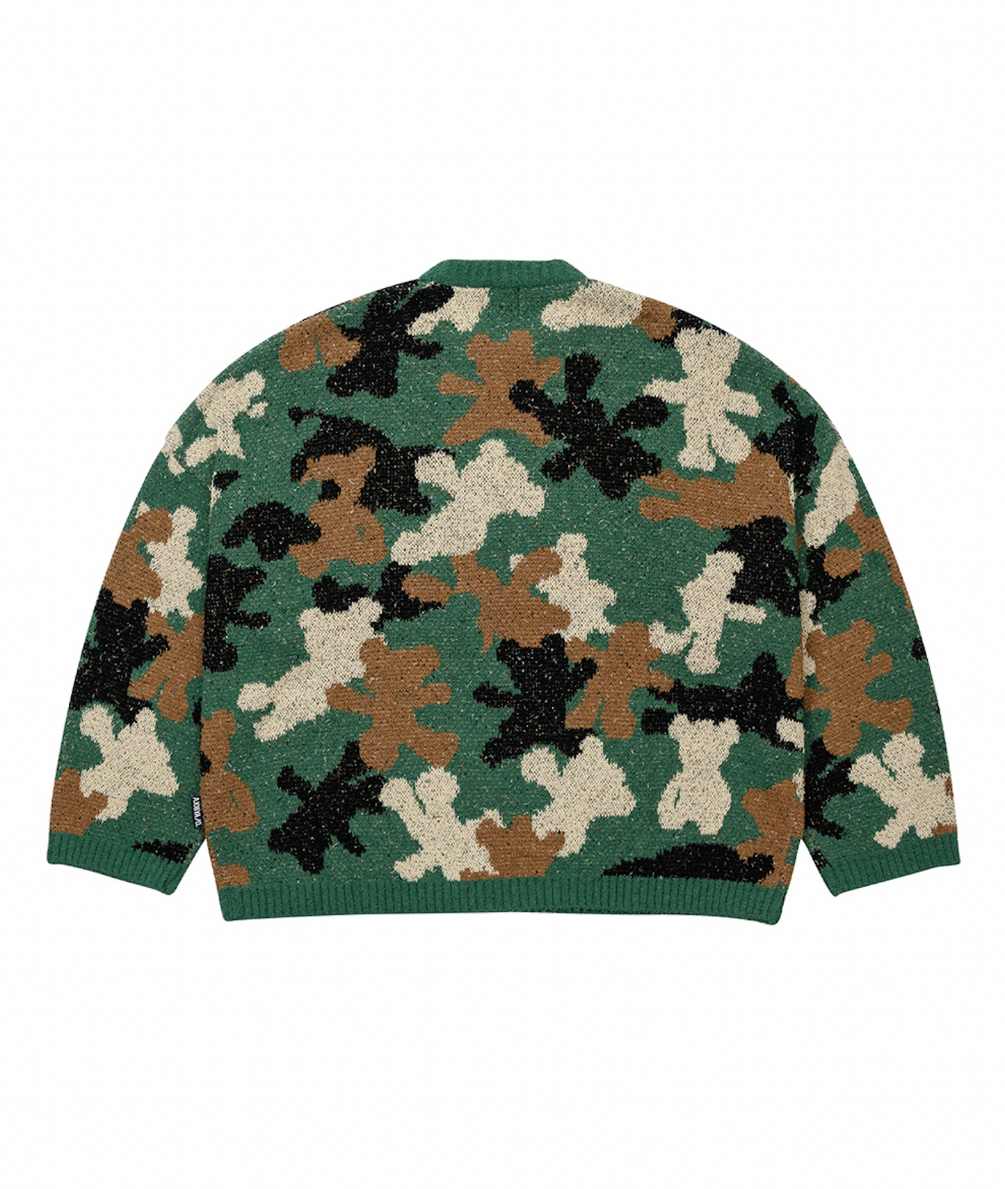 Teddy Bear Camouflage Knit Sweater KHAKI