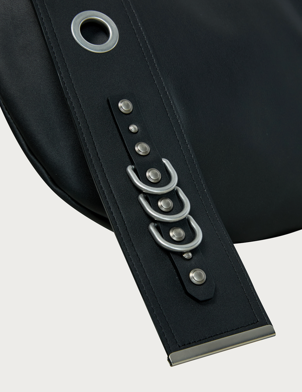 Bella Wide Strap Hobo Bag BLACK