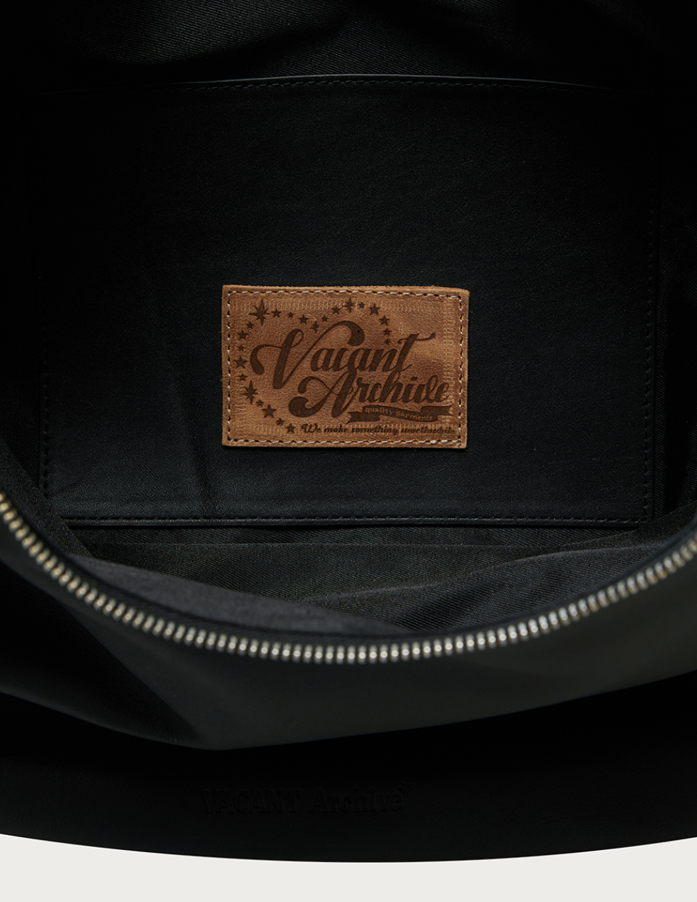 Bella Wide Strap Hobo Bag BLACK