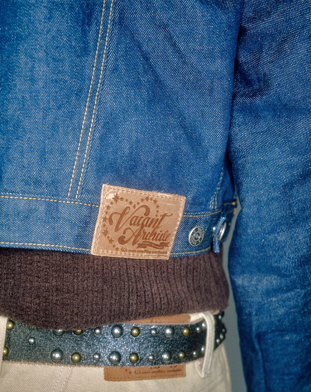 Liam Stud Denim Jacket DEEP BLUE