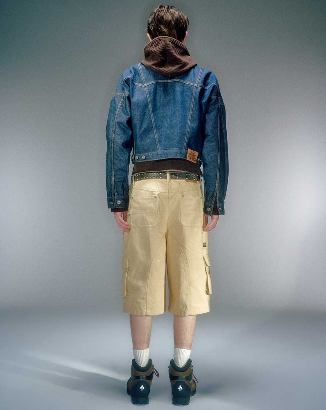 Liam Stud Denim Jacket DEEP BLUE