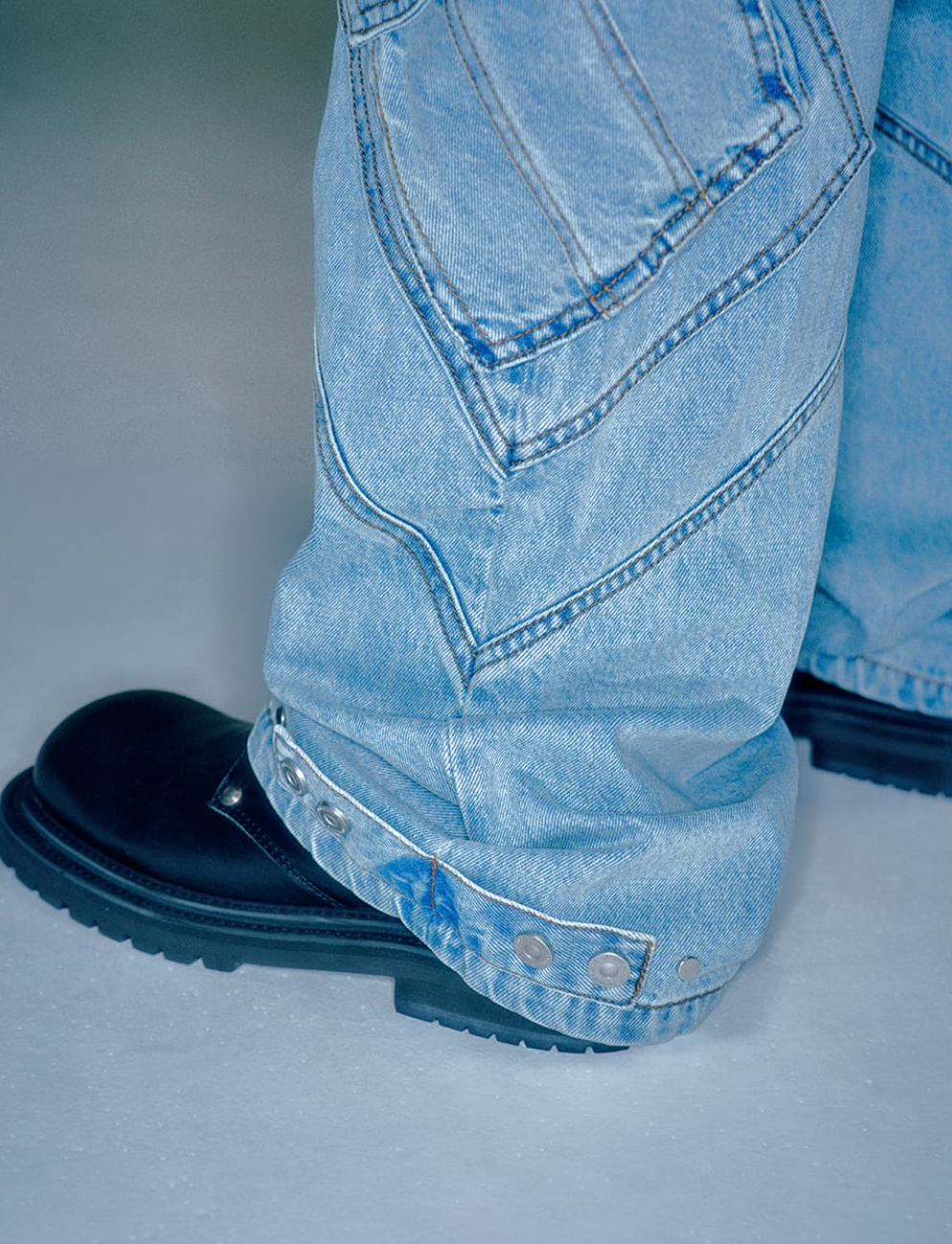 Scopper X-Pocket Cargo Denim LIGHT BLUE