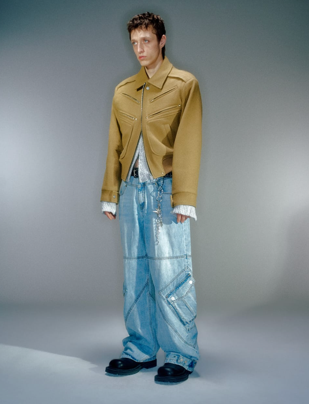 Scopper X-Pocket Cargo Denim LIGHT BLUE