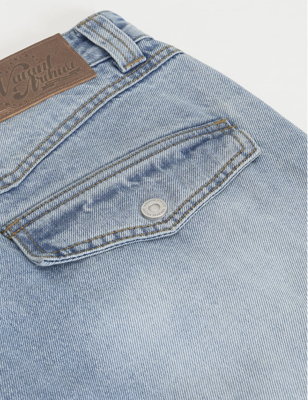 Scopper X-Pocket Cargo Denim LIGHT BLUE