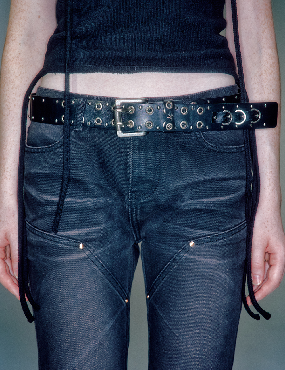 Blenheim Double Stud Belt BLACK