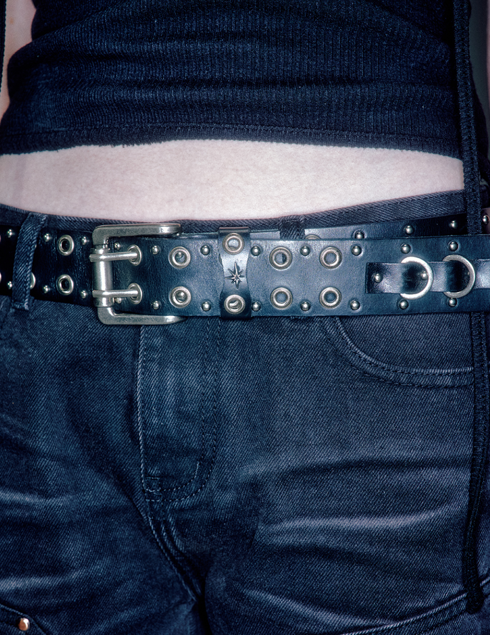 Blenheim Double Stud Belt BLACK
