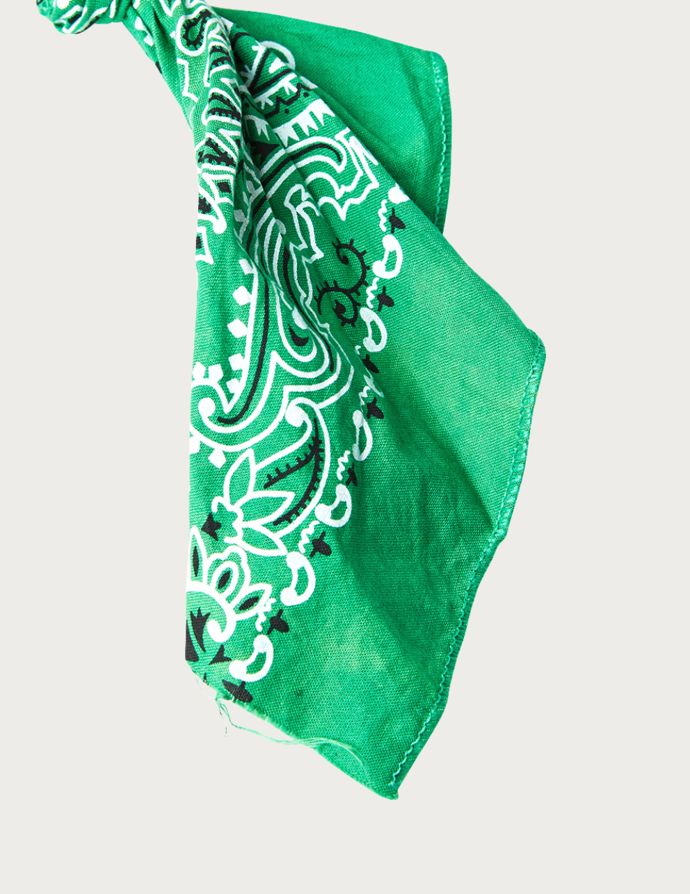 Dyed Bandana Keyring GREEN