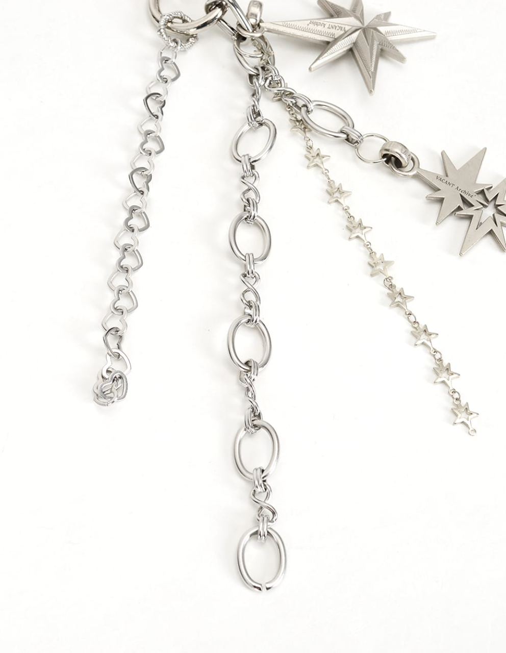 Vacant Star Keyring SILVER
