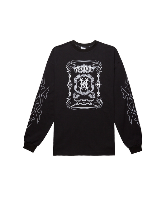 Moon Long Sleeve Tee BLACK
