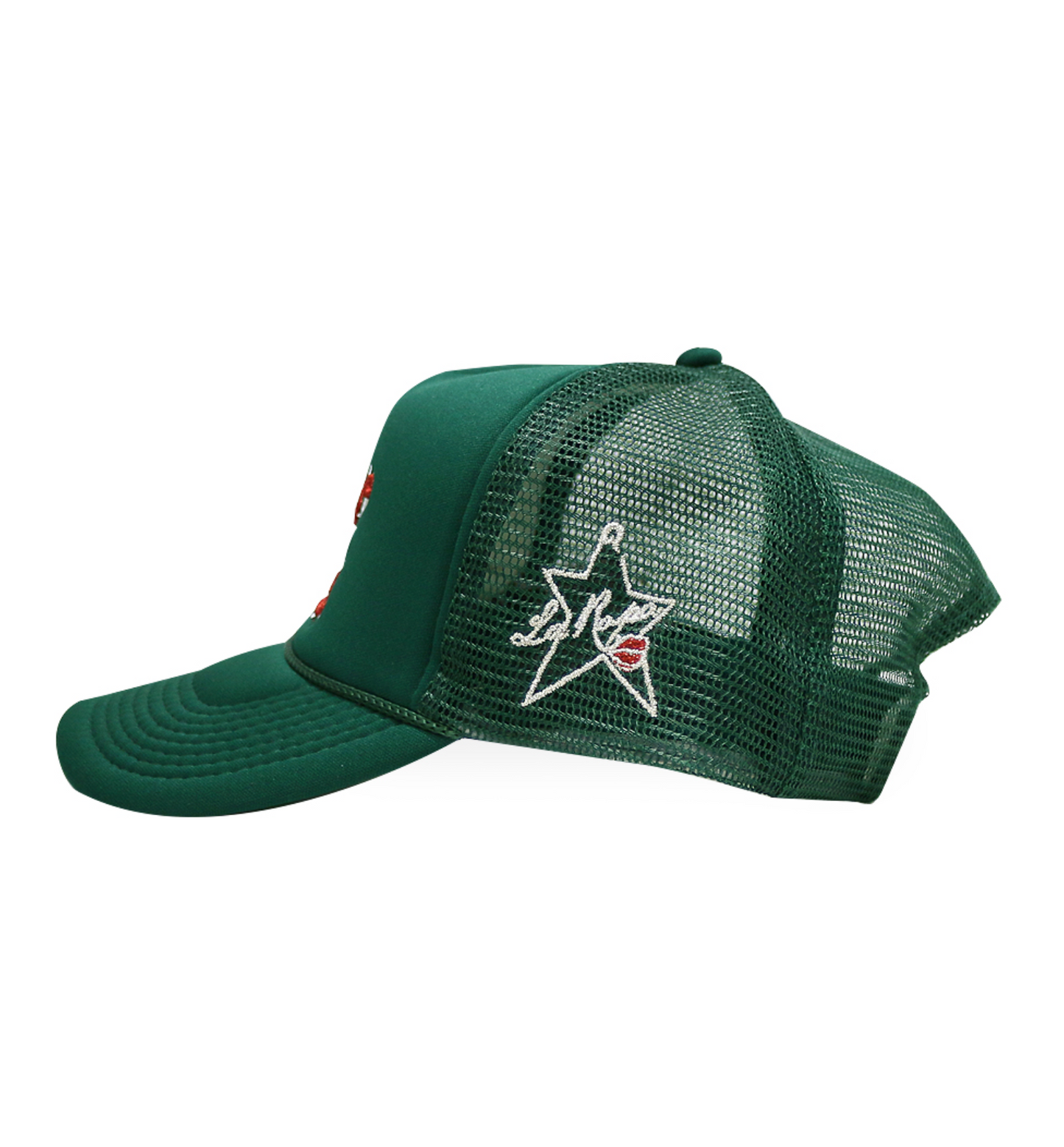 NY is Kissing Me Trucker Hat GREEN