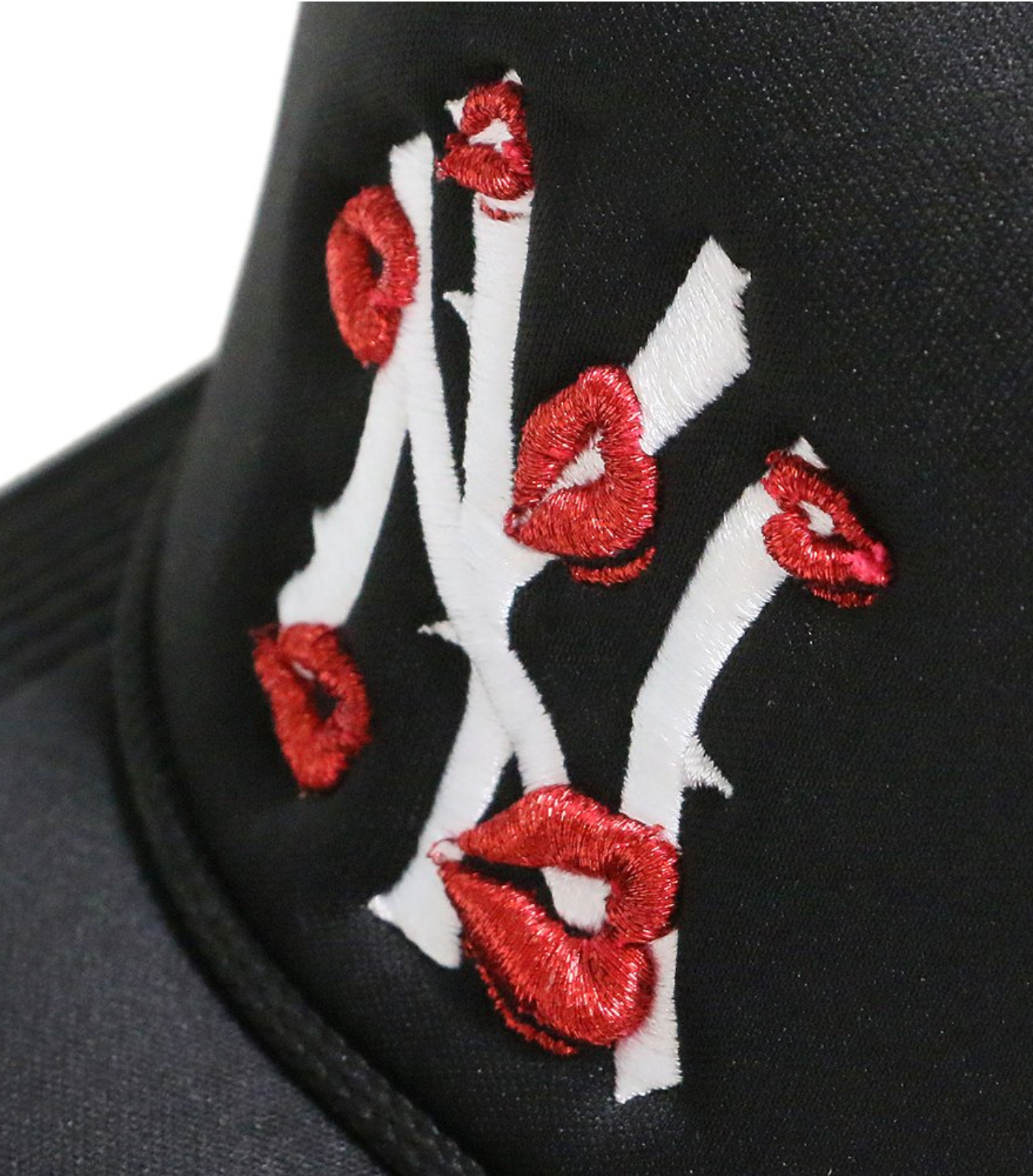 NY is Kissing Me Trucker Hat BLACK