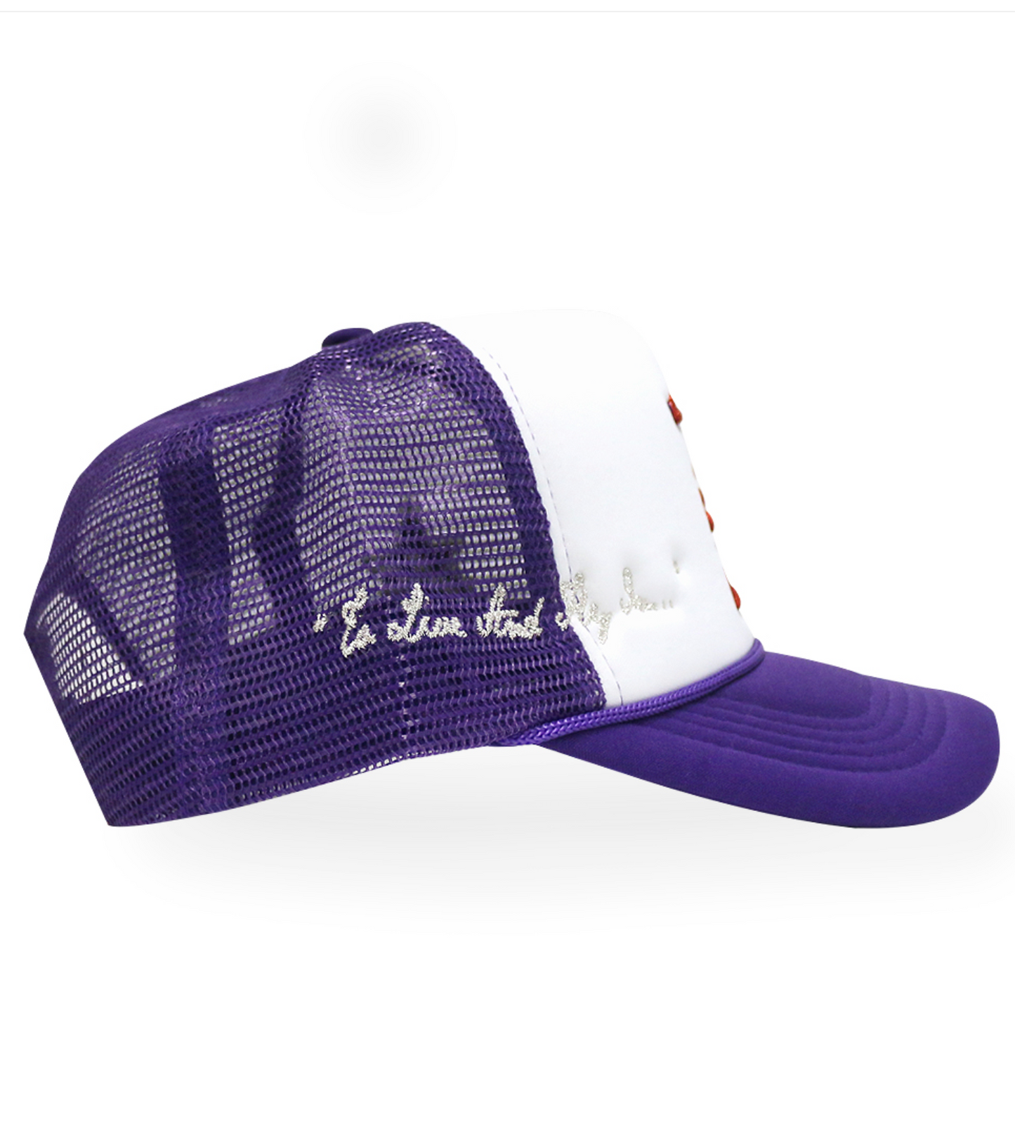 LA To Live and Fly in Trucker Hat PURPLE