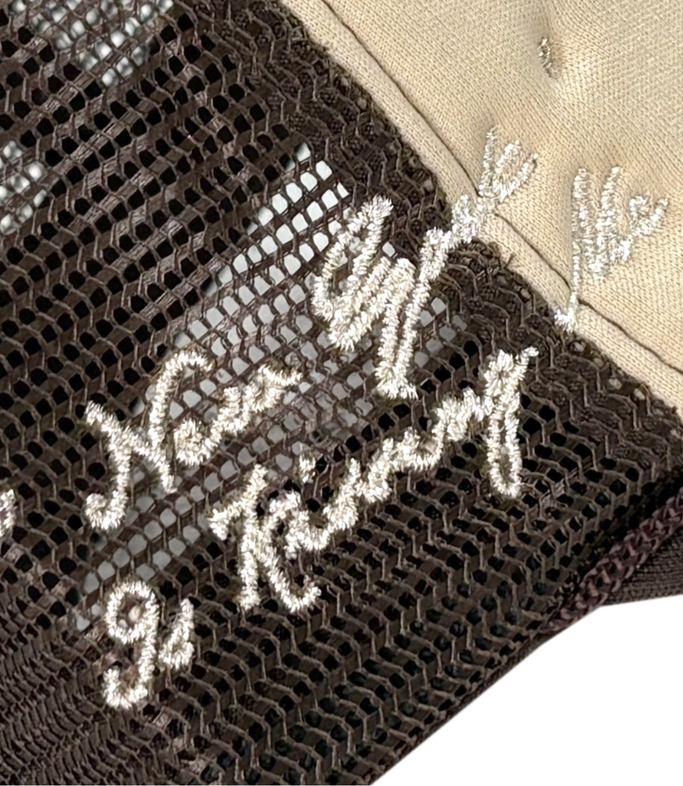 NY is Kissing Me Trucker Hat BROWN/PAIGE