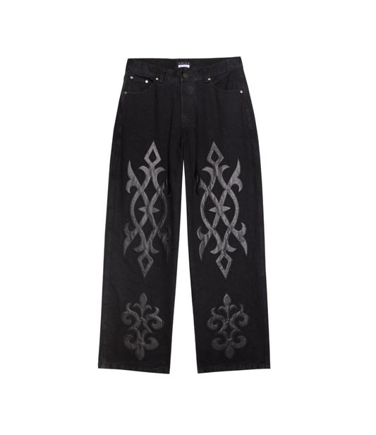 Dark Tribal Party Denim BLACK
