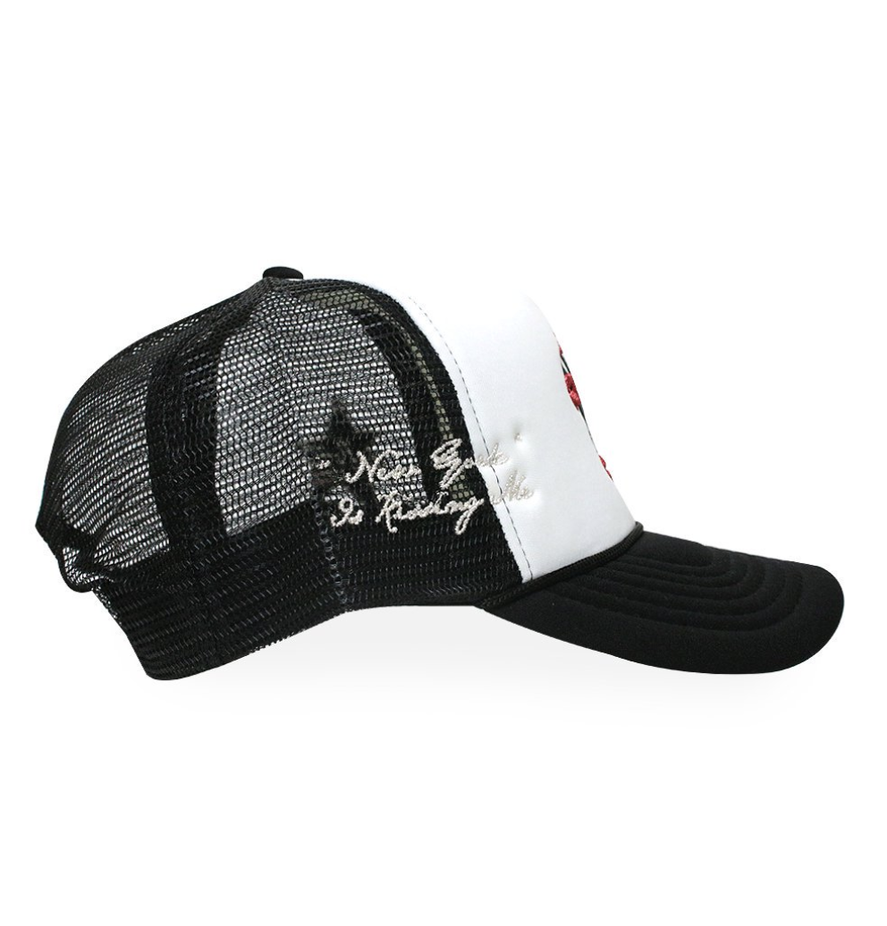 NY is Kissing Me Trucker Hat WHT/BLK