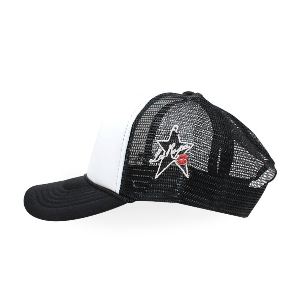 NY is Kissing Me Trucker Hat WHT/BLK