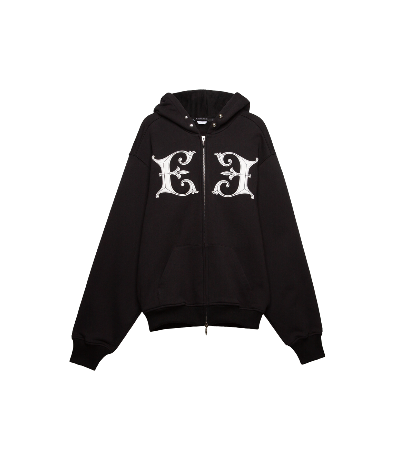 Unisex Gemini Nouveau Bright E Logo Hoodie BLACK