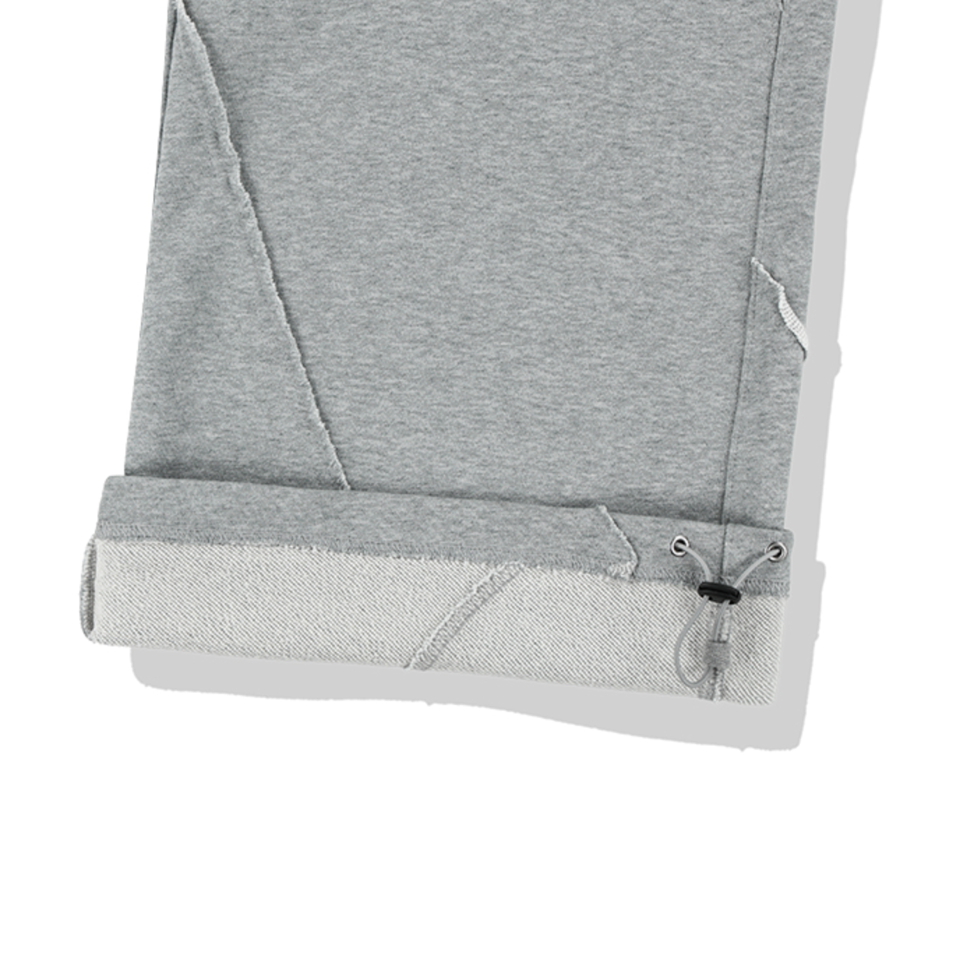 Cut Off Incision Sweat Pants GREY