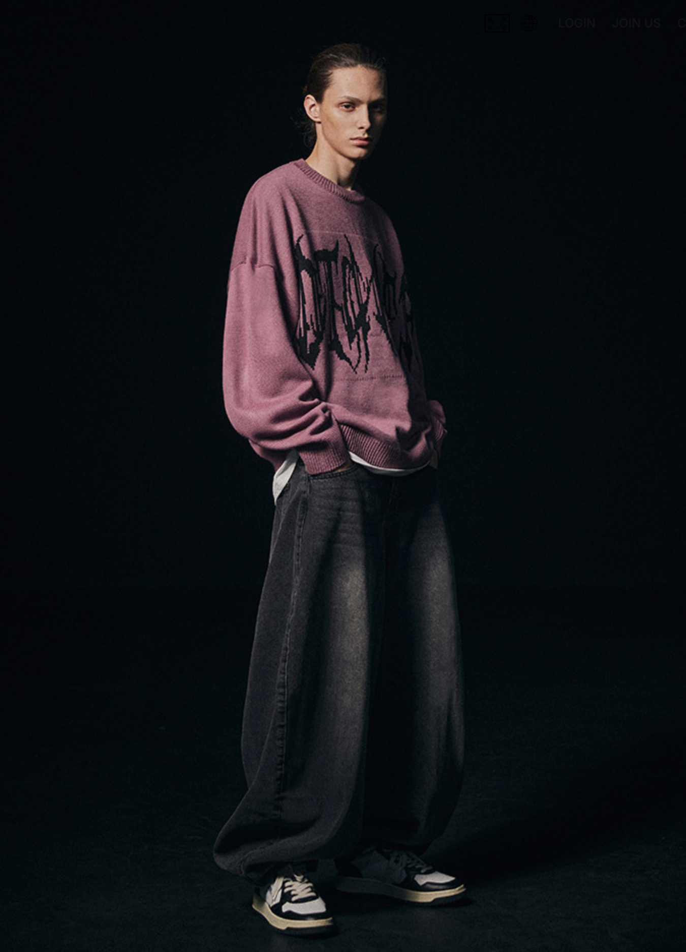Extra Wide Balloon Pants BLACK