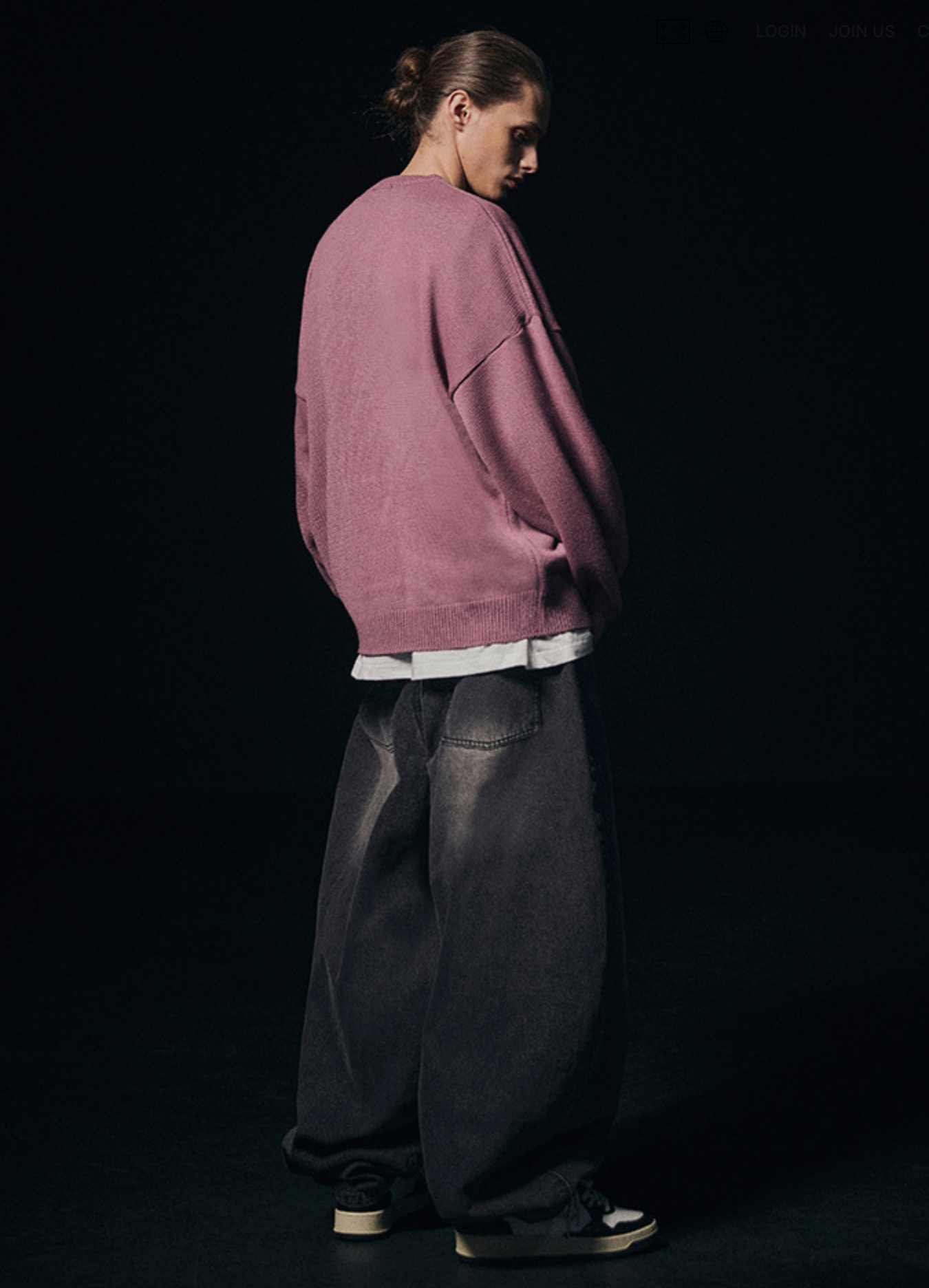 Extra Wide Balloon Pants BLACK