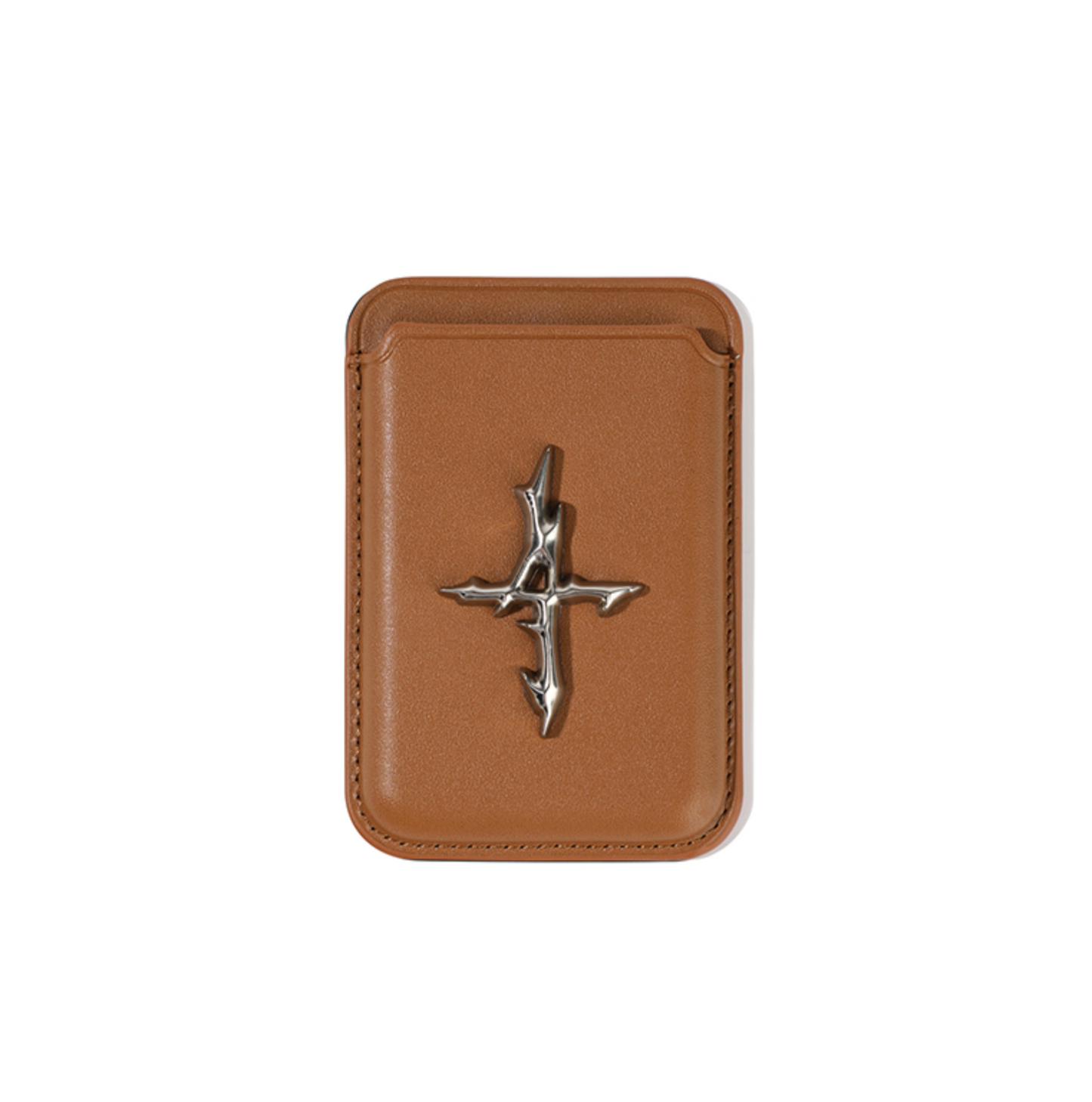 4 Symbol Pendant Magsafe Card Case BROWN