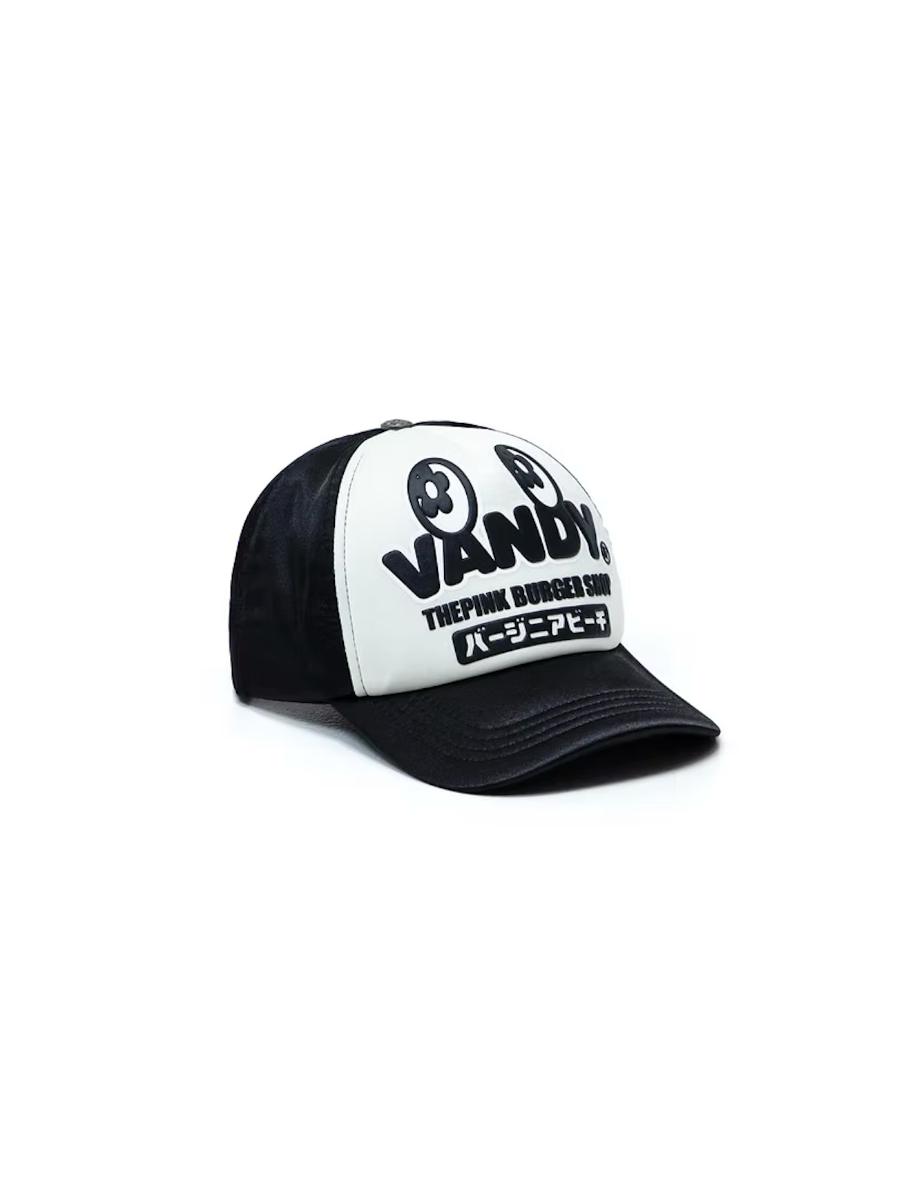 Satin Eye Logo Trucker Hat BLACK