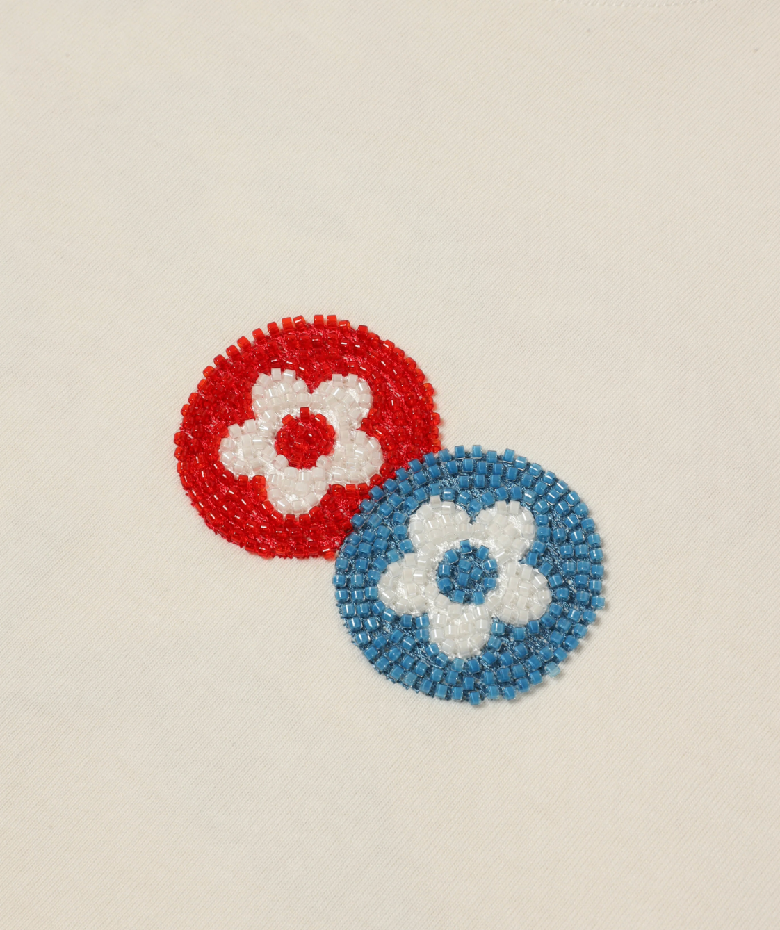 Beads Classic Flower Tee CREAM