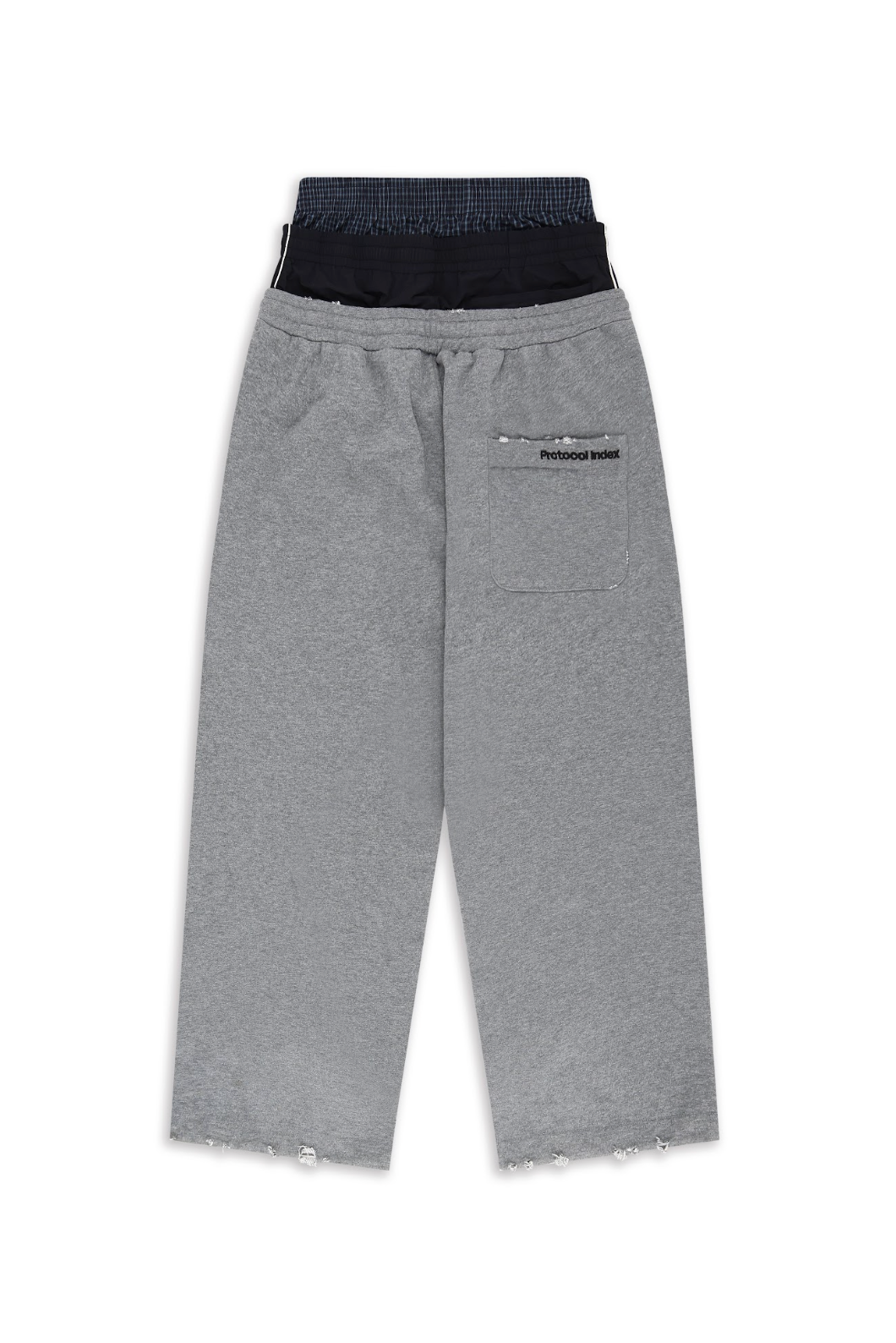 Retro 3 Layered Sweat Pants GREY
