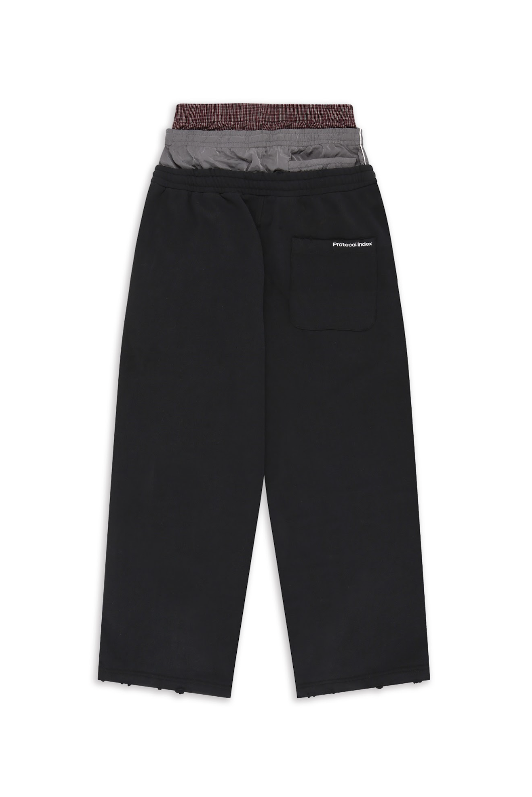 Retro 3 Layered Sweat Pants BLACK