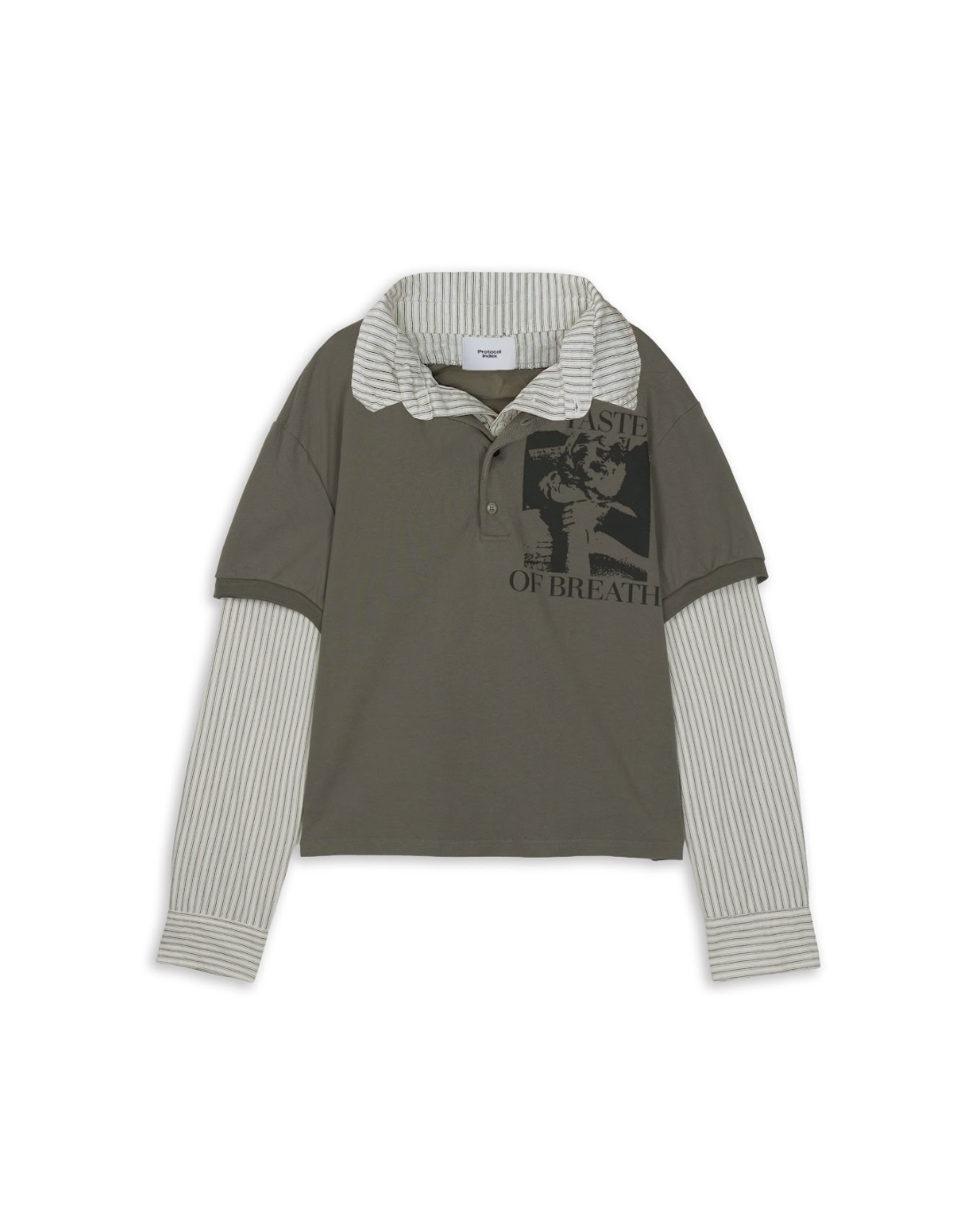 Layered Polo Shirt TAUPE