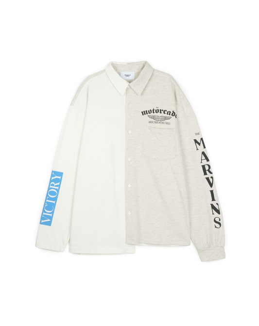 Panelled Jersey Shirt IVORY