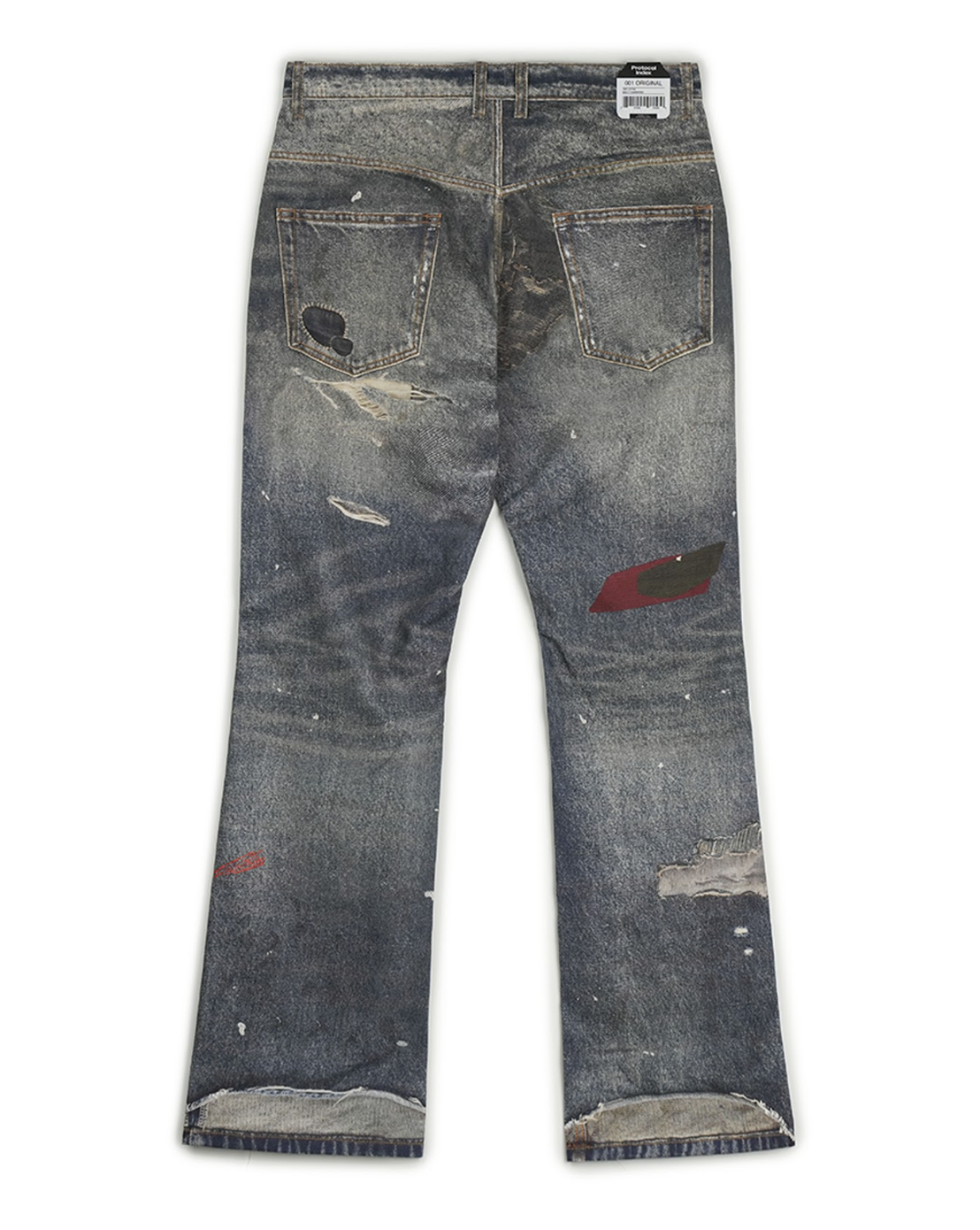 TROMPE-L_ŒIL Semi Flare Pants BLUE
