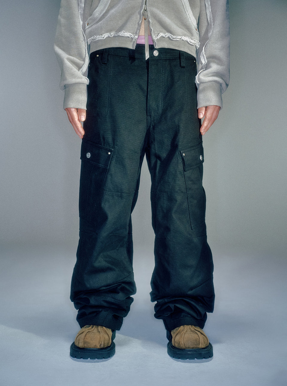Wayen Military Cargo Pants BLACK
