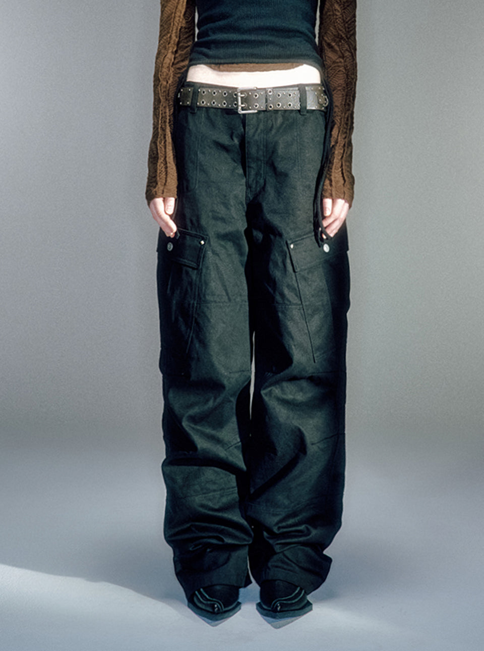 Wayen Military Cargo Pants BLACK