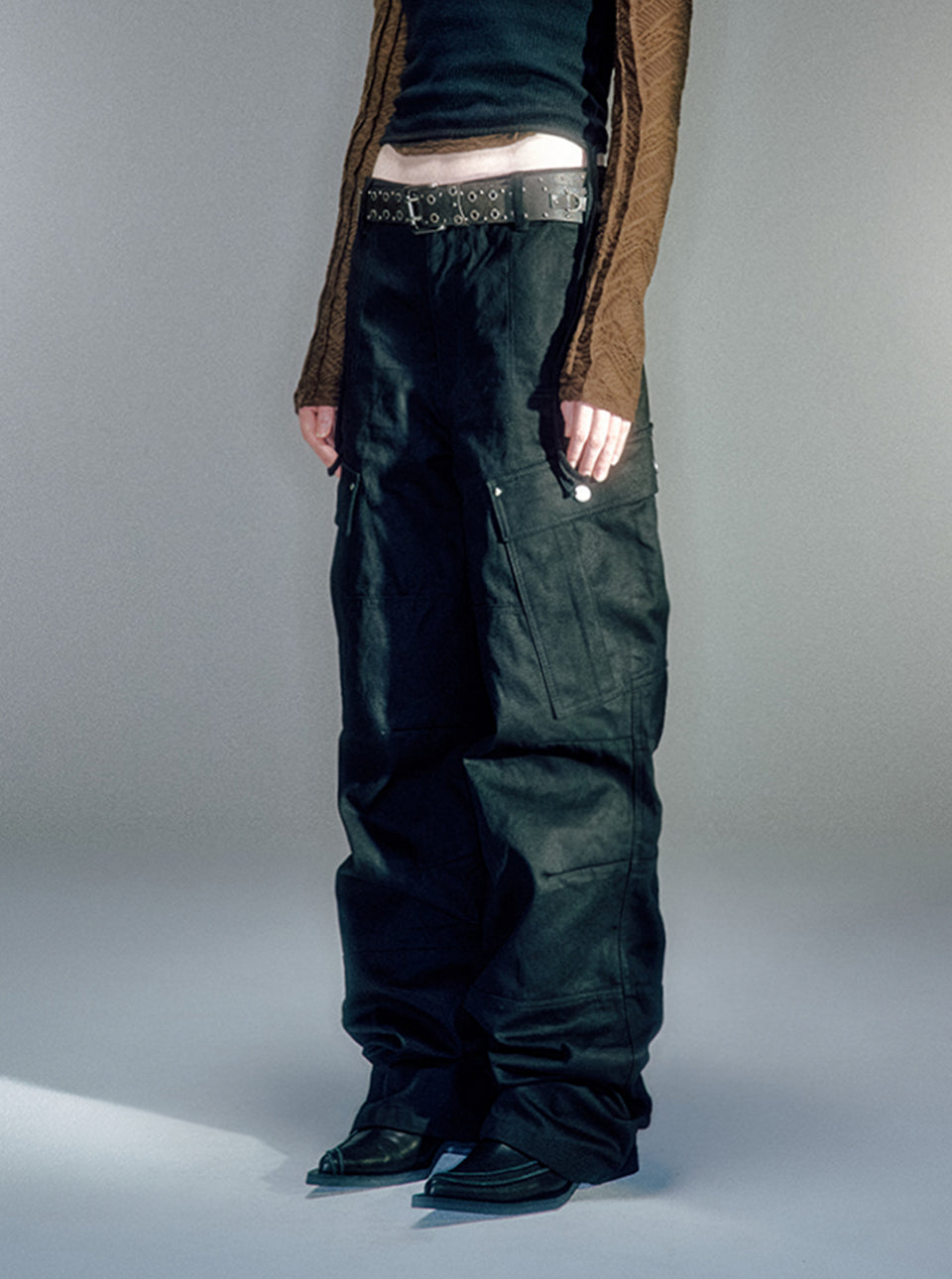 Wayen Military Cargo Pants BLACK