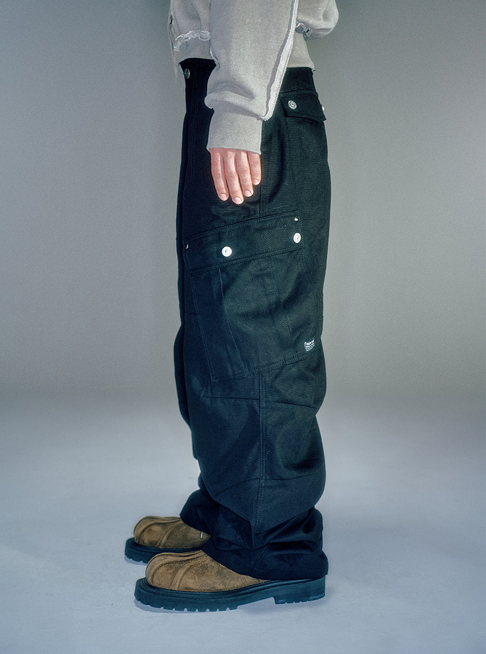 Wayen Military Cargo Pants BLACK